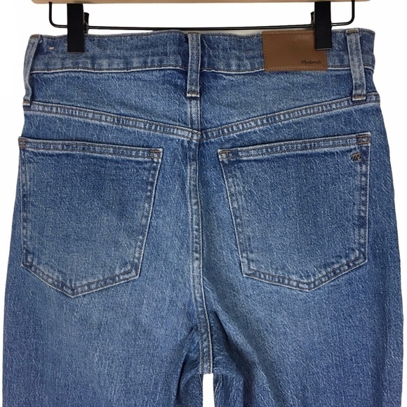 MADEWELL The Perfect Vintage Crop Jean High Waist Distressed Raw Hem Size 27 - Picture 5 of 12